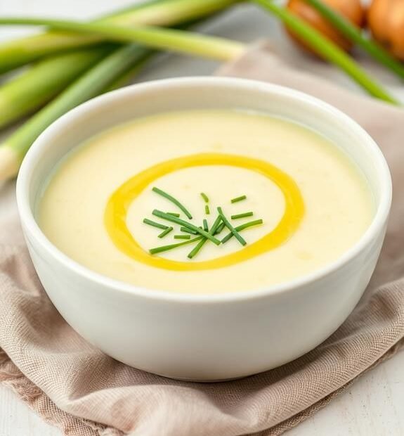 chilled leek potato soup