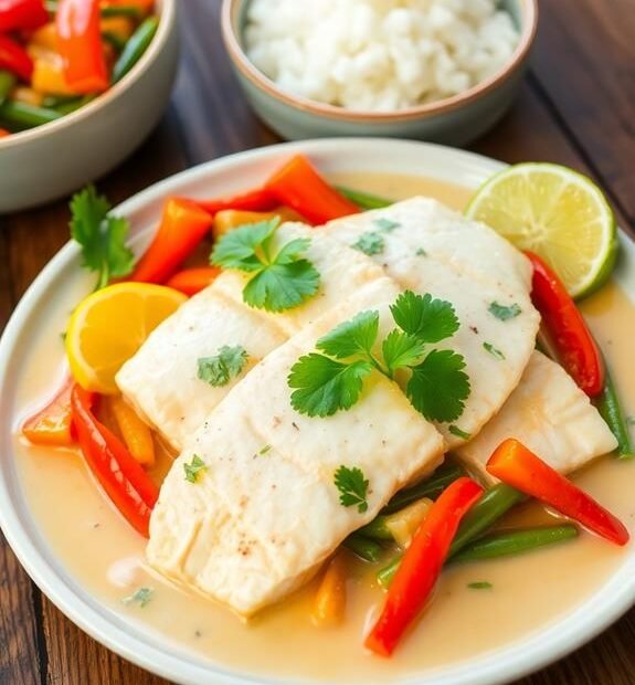 coconut milk fish dish