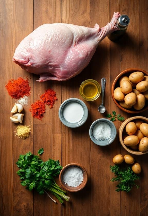 cooking instructions and ingredients