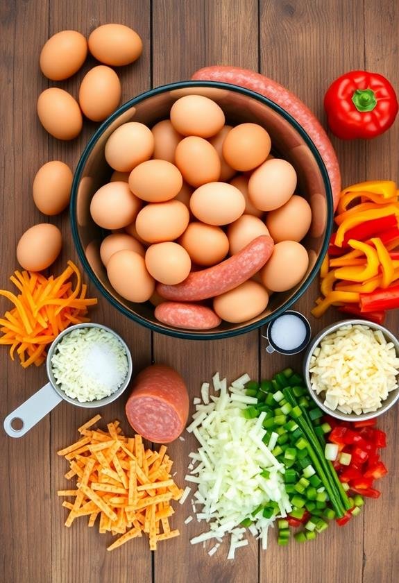 cooking instructions and ingredients