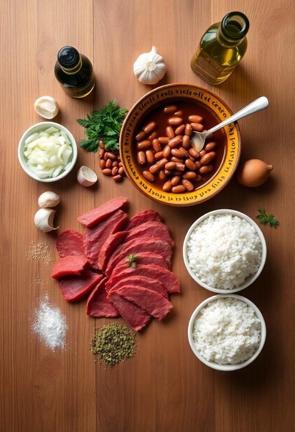 cooking instructions and ingredients