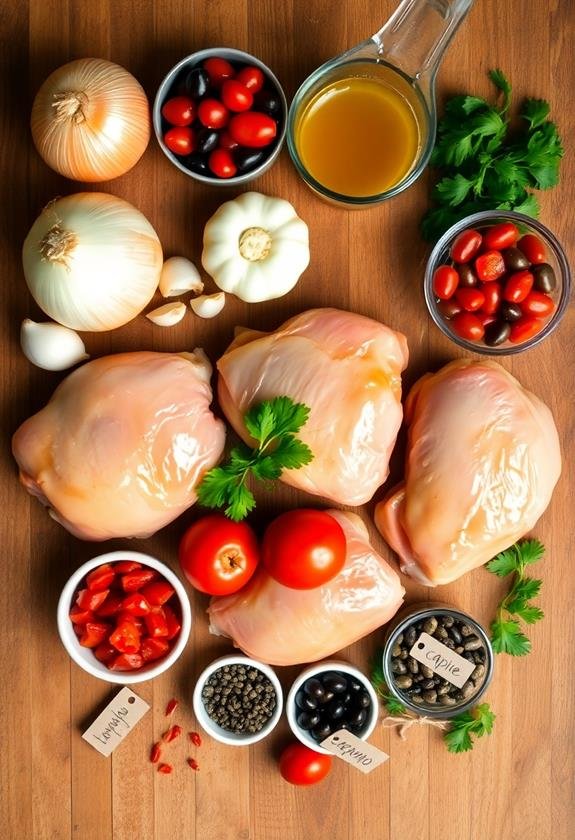 cooking instructions and ingredients