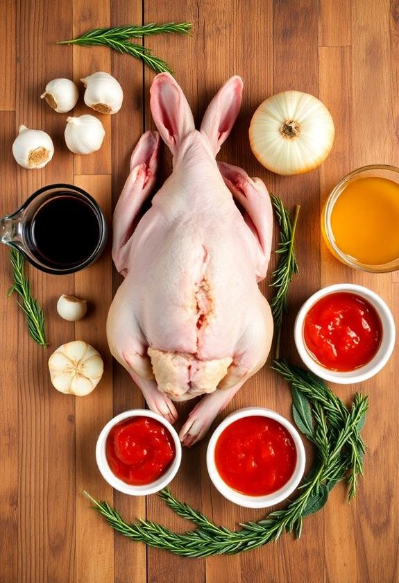 cooking instructions and ingredients