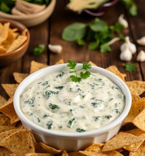 creamy spinach artichoke dip