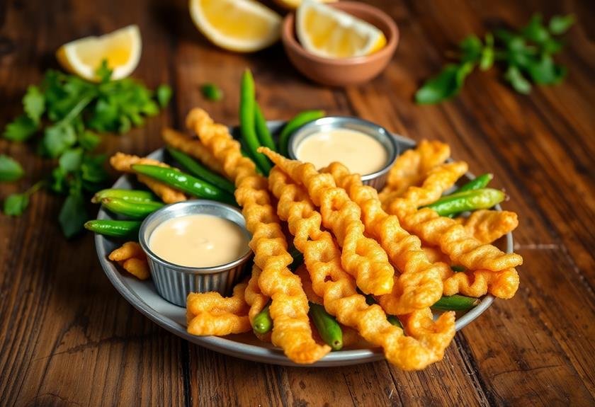 crispy green bean tempura