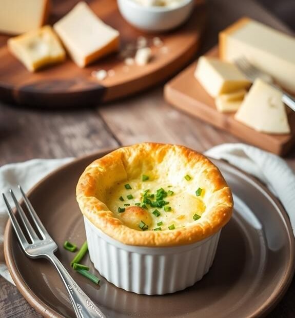 delicate cheese puff dish