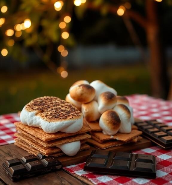 delicious campfire dessert trio