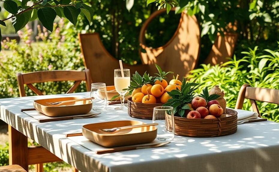 eco friendly bambu serving sets