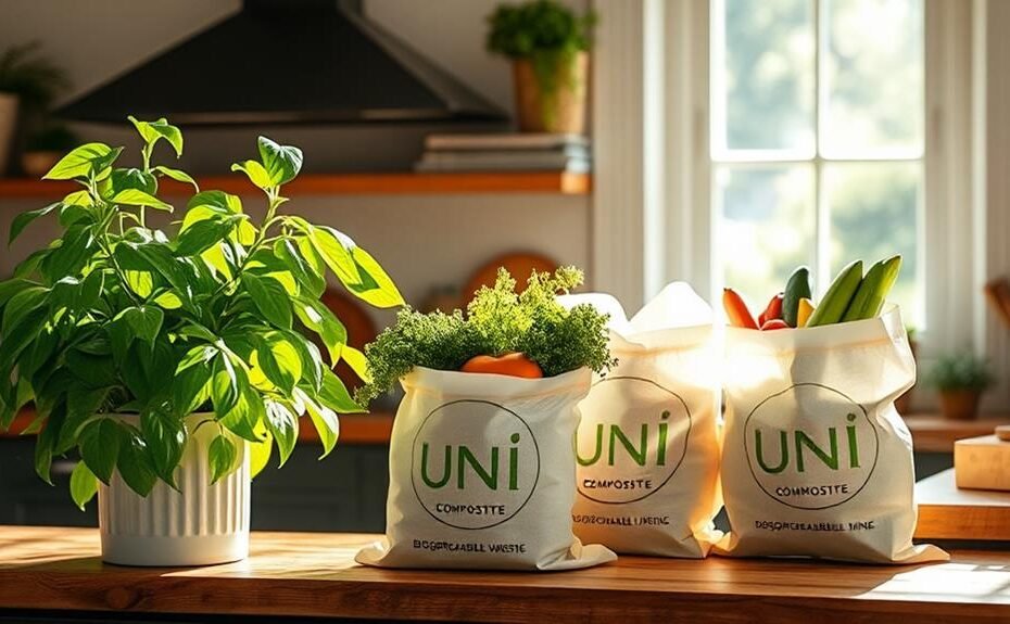 eco friendly unni compostable bags