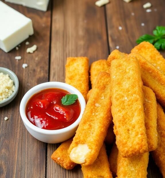 fried cheese sticks marinara