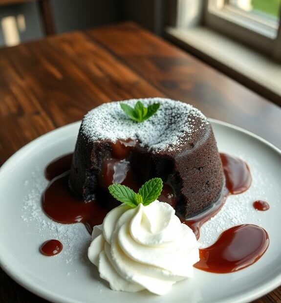 gooey chocolate lava cake