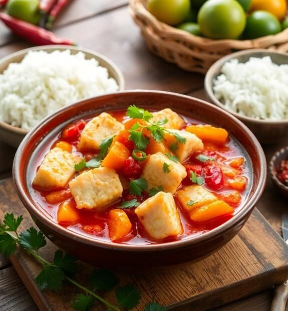hearty seafood soup dish