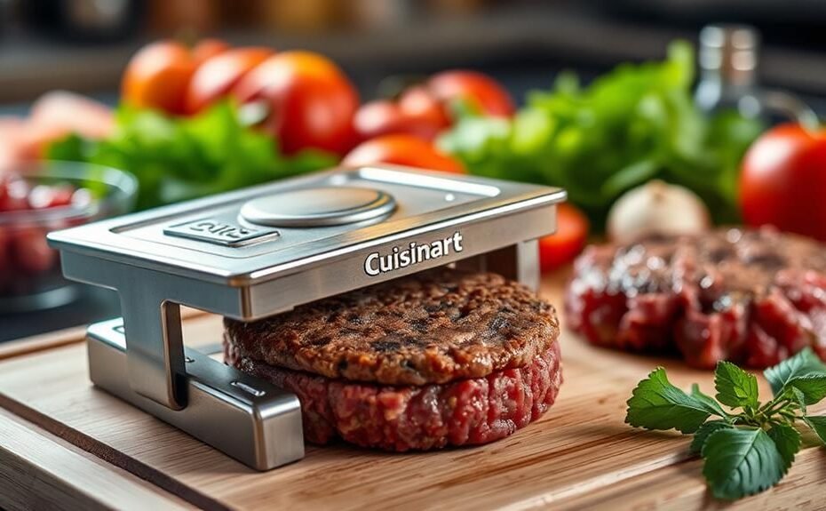 perfectly shaped burger patties