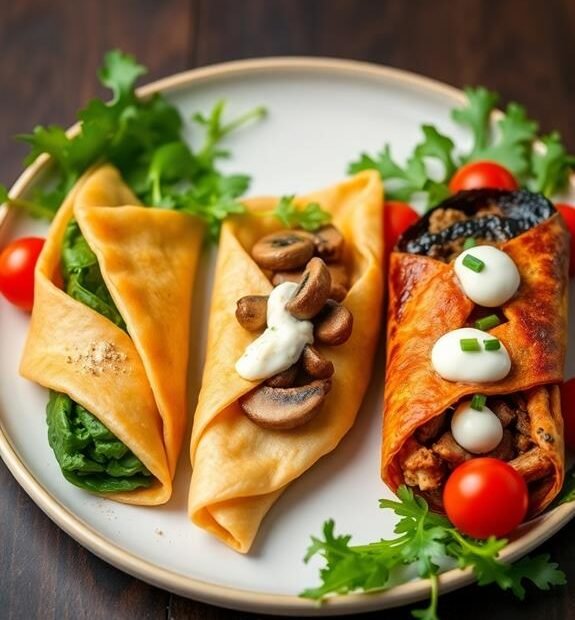 savory crepes with fillings